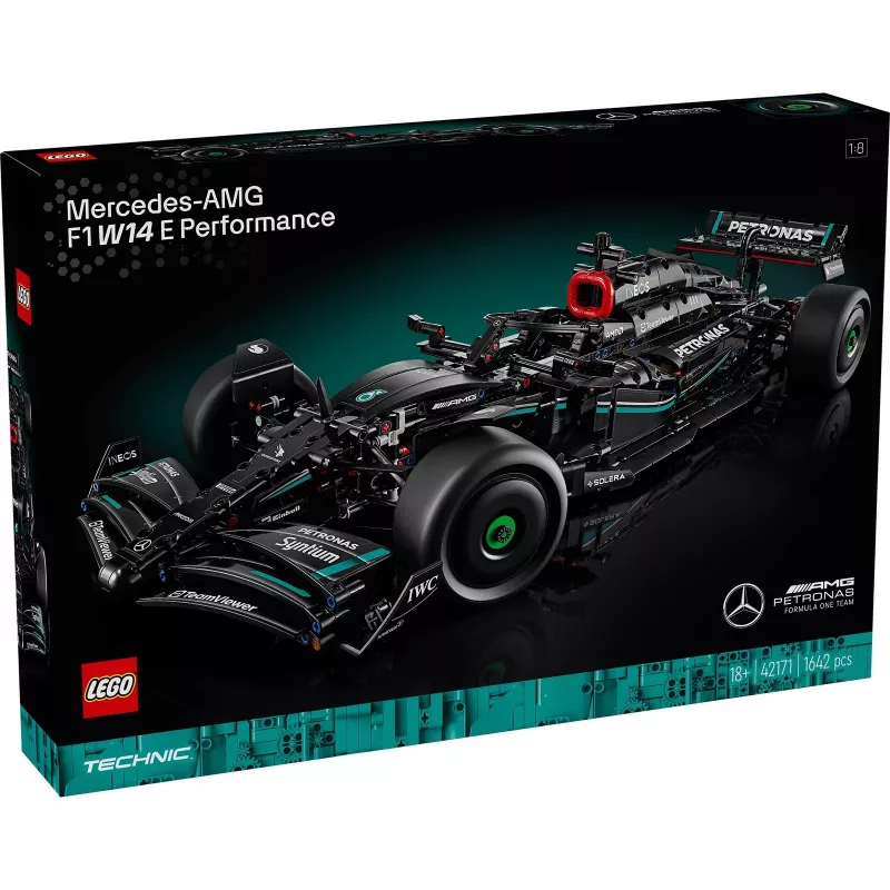 LEGO Technic 42171 Mercedes-AMG F1 W14 E Performance, escala 1:8, 1642 peças, 18+