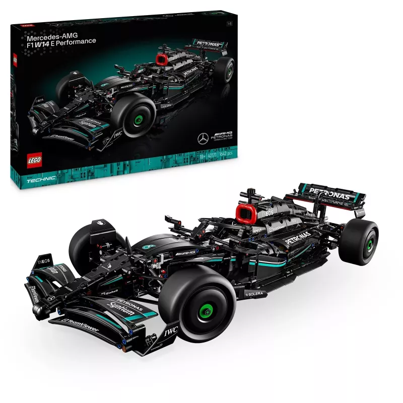 LEGO Technic 42171 Mercedes-AMG F1 W14 E Performance, escala 1:8, 1642 peças, 18+