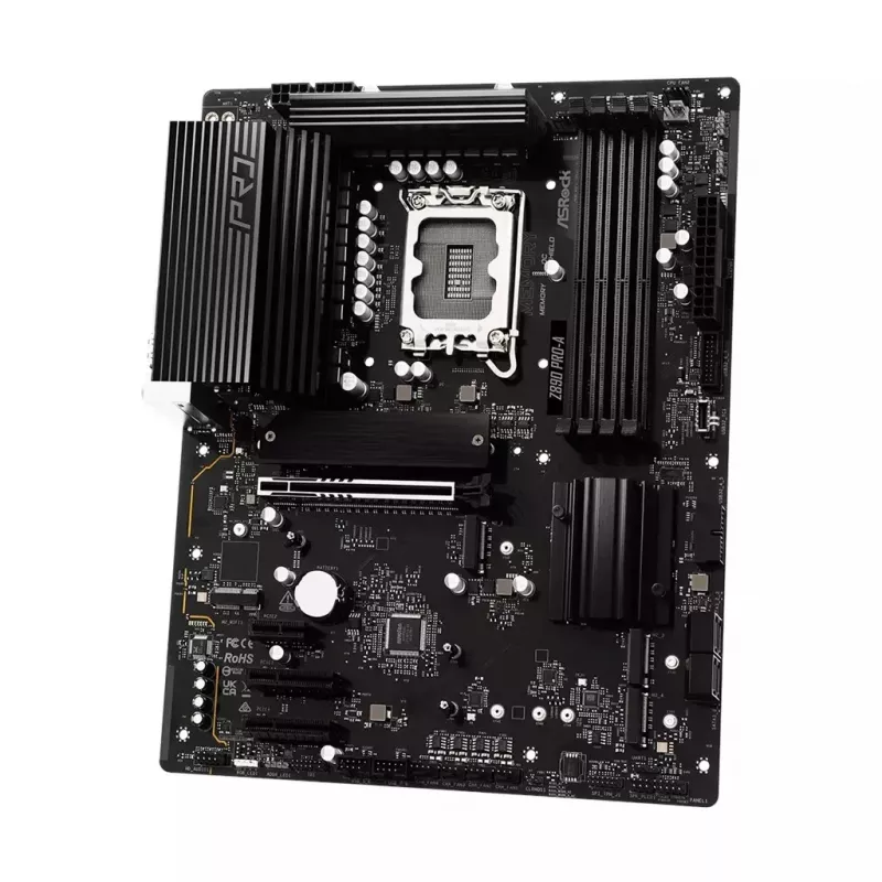 Motherboard ASRock Z890 Pro-A ATX — chipset Intel Z890, LGA 1851, DDR5, 4x DIMM, 256 GB, 2.5Gb LAN, PCIe Gen5