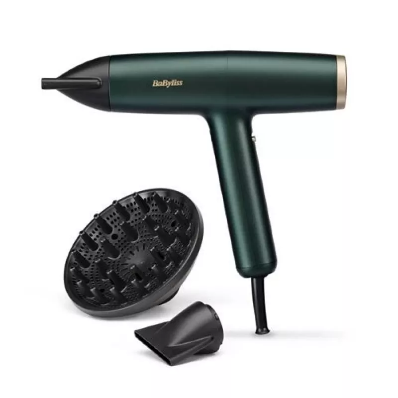 Secador de cabelo BaByliss Air Power Pro 1700 W dourado, verde