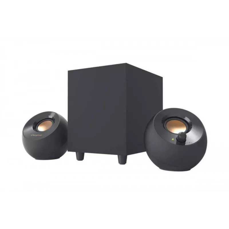 Conjunto de altifalantes Creative Labs Creative Pebble Plus 8 W Casa Preto 2.1 canais