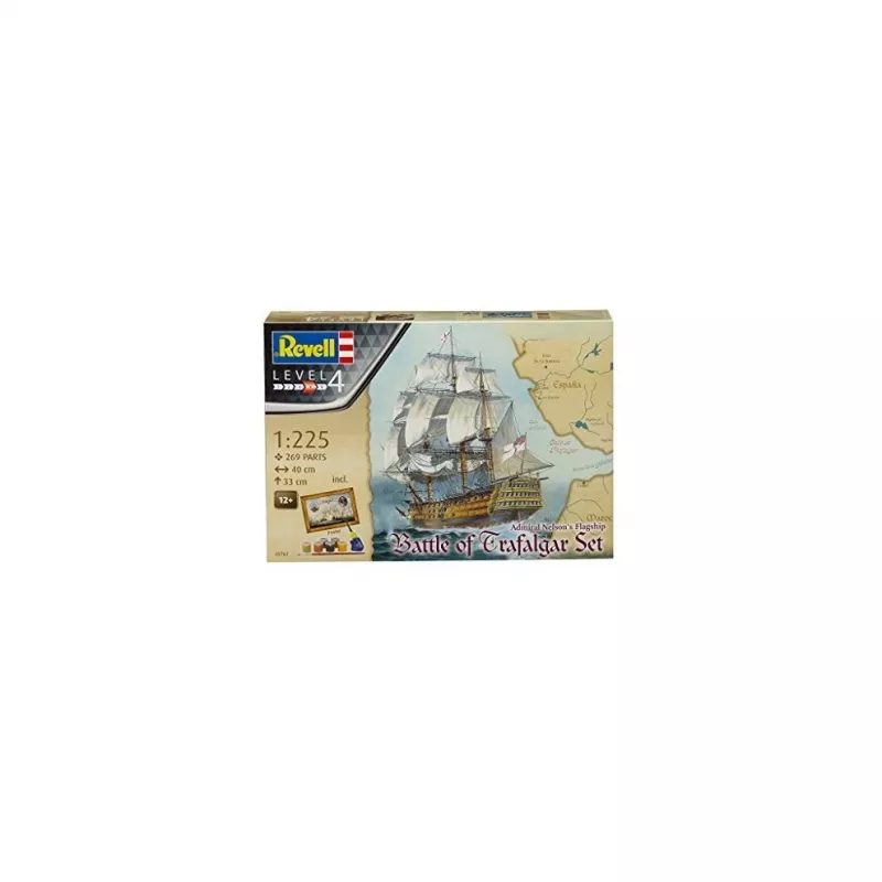 Revell 1/225 escala HMS Victory Trafalgar conjunto de presente kit de modelo