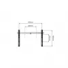 Suporte de parede para TV One For All WM 6411 Preto Prateado