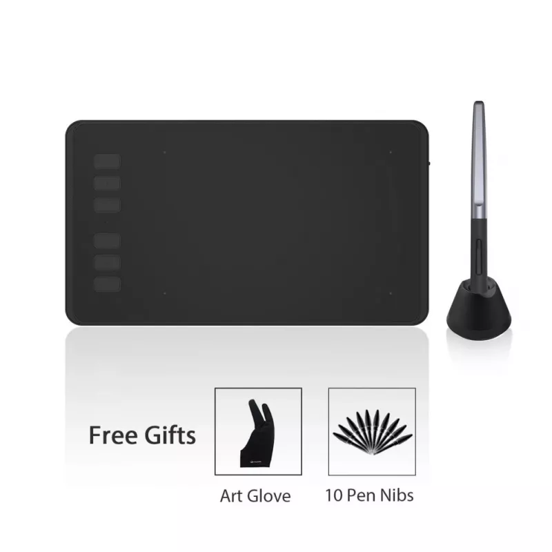 HUION H640P mesa digitalizadora 5080 lpi 160 x 99 mm USB preto