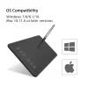 HUION H640P mesa digitalizadora 5080 lpi 160 x 99 mm USB preto