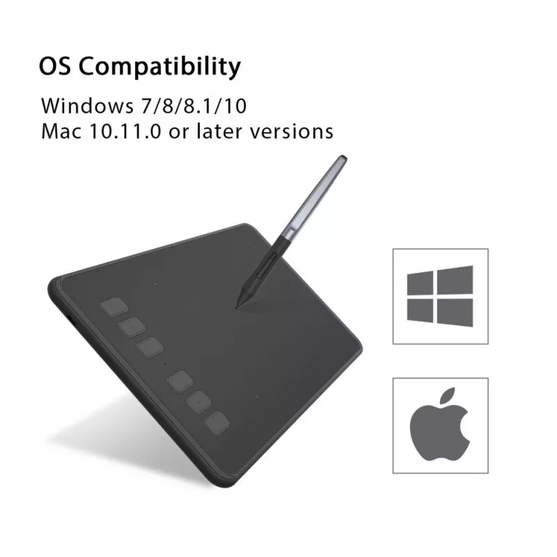 HUION H640P mesa digitalizadora 5080 lpi 160 x 99 mm USB preto