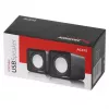 Altifalantes para PC 2 vias Audiocore AC870 B — 3 W RMS, alimentação USB com fios, entrada de 3,5 mm, 2.0 canais