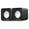 Altifalantes para PC 2 vias Audiocore AC870 B — 3 W RMS, alimentação USB com fios, entrada de 3,5 mm, 2.0 canais
