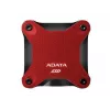 SSD externo ADATA SD620 1 TB, portátil USB 3.2 Gen 2 (Micro-USB B), velocidade de leitura 520 MB/s, velocidade de escrita 460 MB/s, resistente a choques, Vermelho