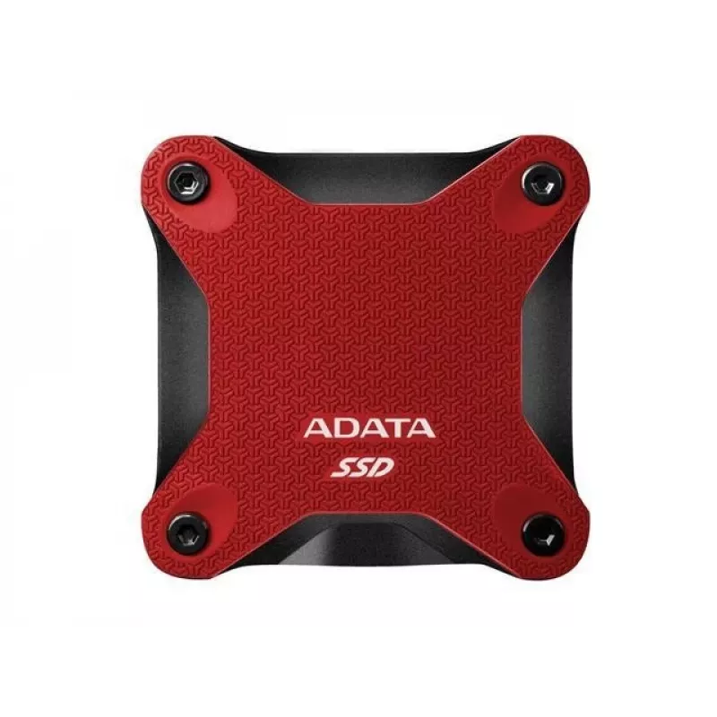 SSD externo ADATA SD620 1 TB, portátil USB 3.2 Gen 2 (Micro-USB B), velocidade de leitura 520 MB/s, velocidade de escrita 460 MB/s, resistente a choques, Vermelho