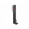 Extensão elétrica Lanberg SP1-05F-0300-BK 3 m 5 tomadas AC interior preto