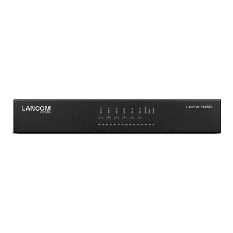 LANCOM 2100EF – Gateway SD-WAN – com fibra ótica e Ethernet – 1GbE, 2.5GbE – 1U – gerido na cloud – instalação em secretária/rack (61109)