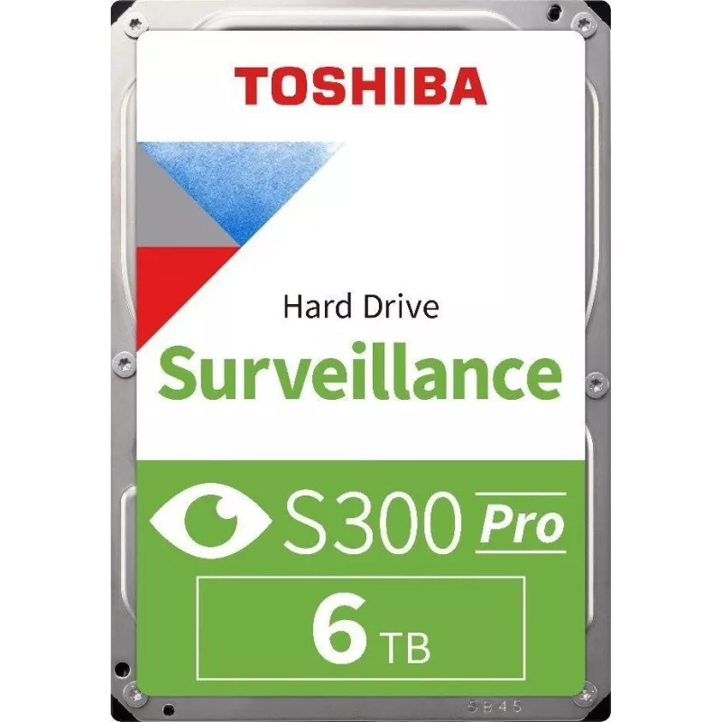 Disco interno de vigilância Toshiba S300 Pro 6 TB 7200 rpm 512 MB 3,5 polegadas Serial ATA III