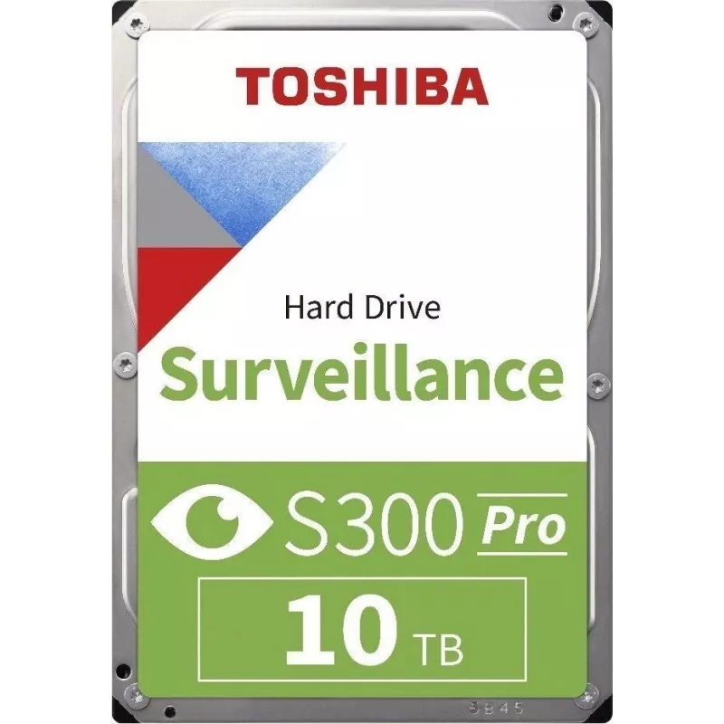 Toshiba S300 Pro Disco rígido interno de vigilância 10 TB 7200 RPM 512 MB 3.5 Serial ATA III