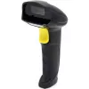 Qoltec 50853 leitor laser de códigos de barras portátil 1D/2D, USB com fio, cabo de 1,65 m, 97x65x167 mm, 105 g, preto