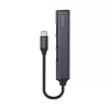 Hub de interface USB 3.0 4 portas SAVIO AK-71 com host USB-C, 5000 Mbit/s, garantia 2 anos