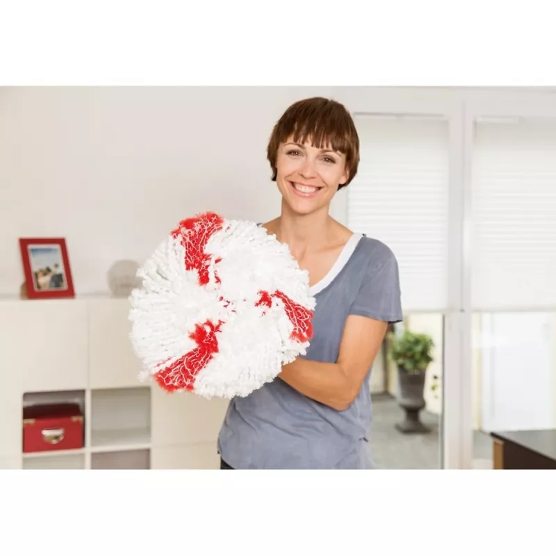 Cabeça de esfregona Vileda Turbo 2in1 vermelho branco