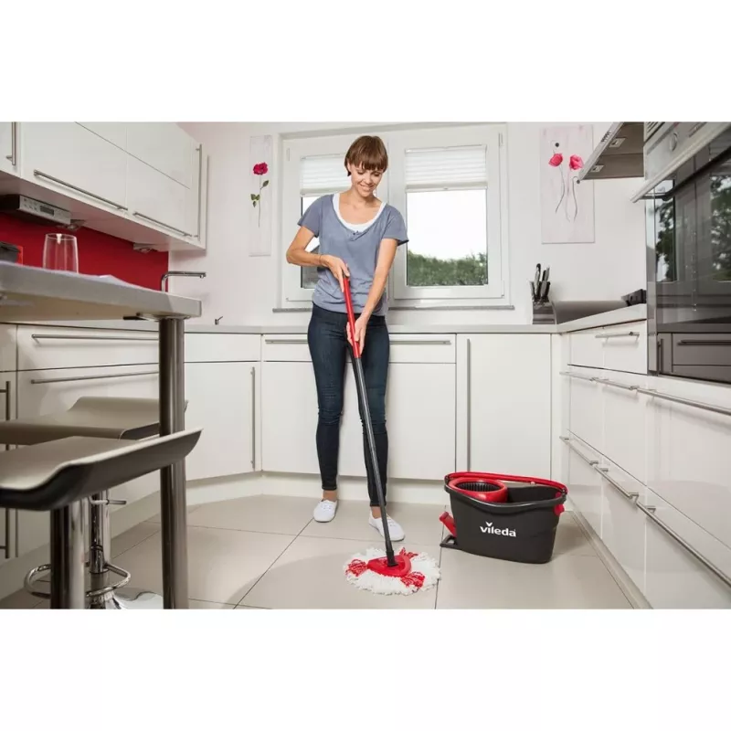 Cabeça de esfregona Vileda Turbo 2in1 vermelho branco
