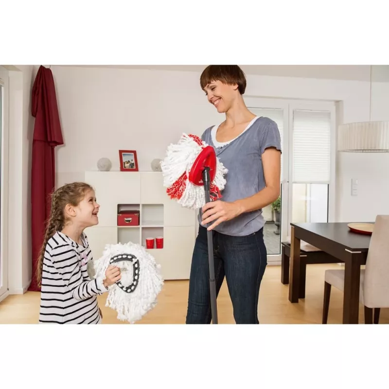 Cabeça de esfregona Vileda Turbo 2in1 vermelho branco