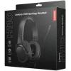 Lenovo H110 auscultadores gaming GXD1P46879, com fio, 3,5 mm, microfone integrado, transdutor de 50 mm, 50 Hz-20 kHz, 32 Ω, pretos