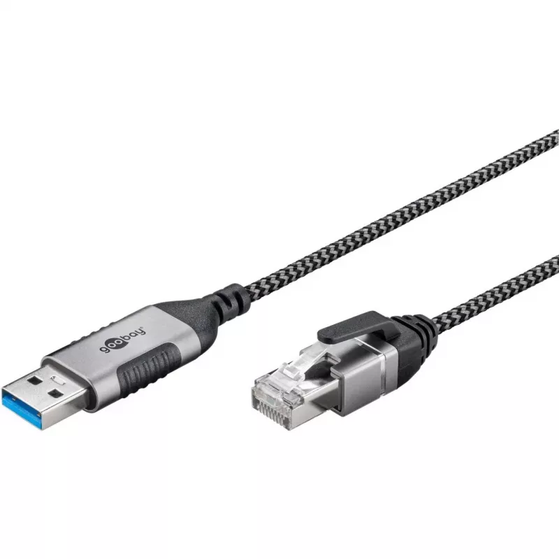 Cabo Ethernet Goobay USB-A 3.0 para RJ45 fino 5 m – liga router, modem ou (74397)