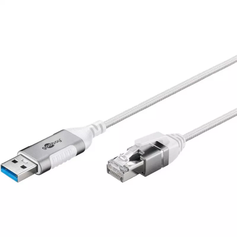 Cabo Ethernet Goobay USB-A 3.0 para RJ45 fino 10 m – liga router, modem ou (74383)