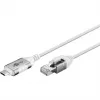 Cabo Ethernet Goobay USB-C 3.1 para RJ45 fino 1 m - liga router, modem (74385)