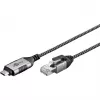 Cabo Ethernet Goobay USB-C 3.1 para RJ45 fino 5 m – liga router, modem ou (74405)
