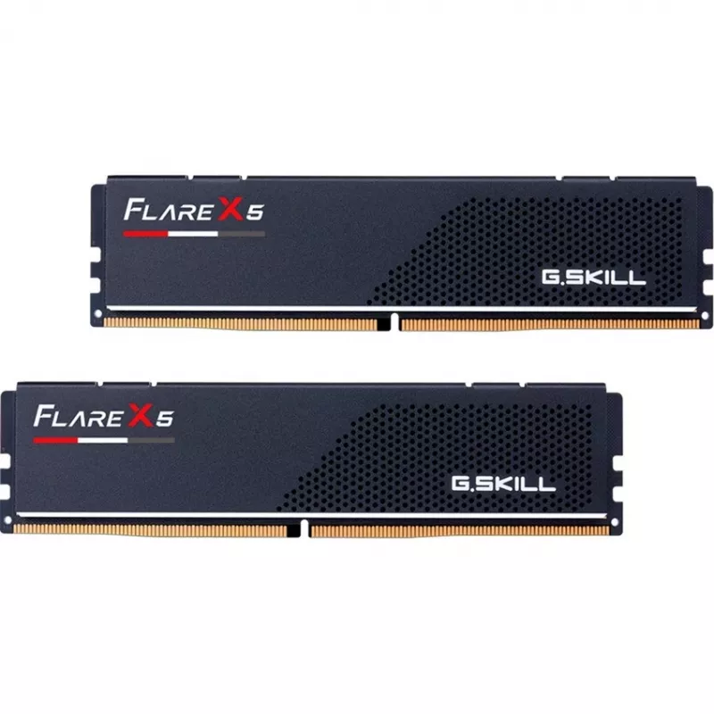 DIMM 64 GB DDR5-6000 (2x 32 GB) Dual-Kit, memória RAM preta, F5-6000J3636F32GX2-FX5, Flare X5, INTEL XMP, AMD EXPO