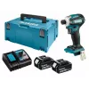 Makita DTD173RTJ aparafusadora de impacto a bateria, 3600 rpm, com baterias, carregador e mala, azul/preto
