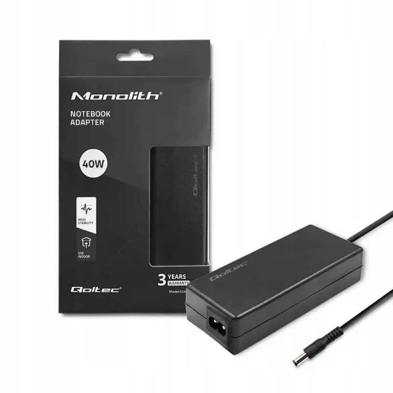 Fonte de alimentação AC 40W 12V, 3,33A, 5,5x2,1