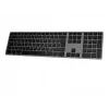 Teclado sem fios Matias FK418BTLB-UK — alumínio, retroiluminado, Space Gray