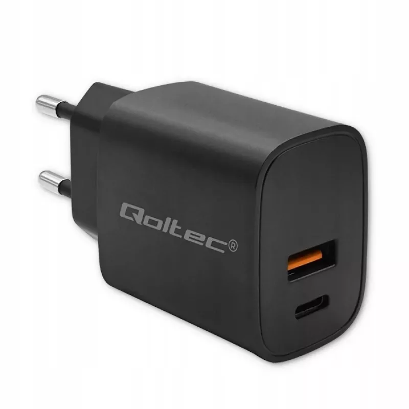 Fonte de alimentação QOLTEC 52377 GaN 30W saída 5–20V para dispositivos portáteis