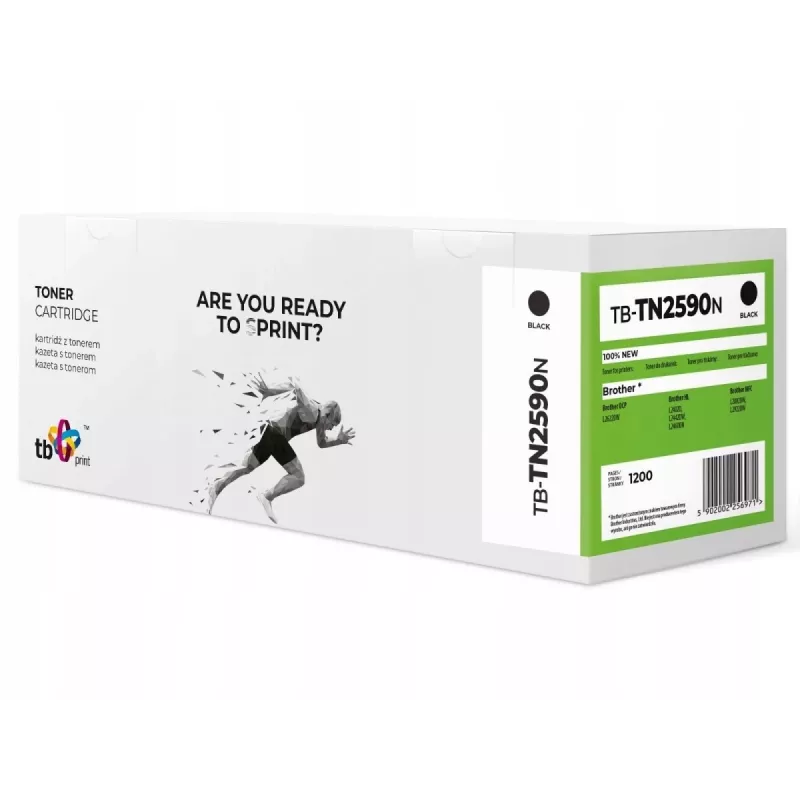 Toner para Brother TN2590 TB-TN2590N BK 100% novo