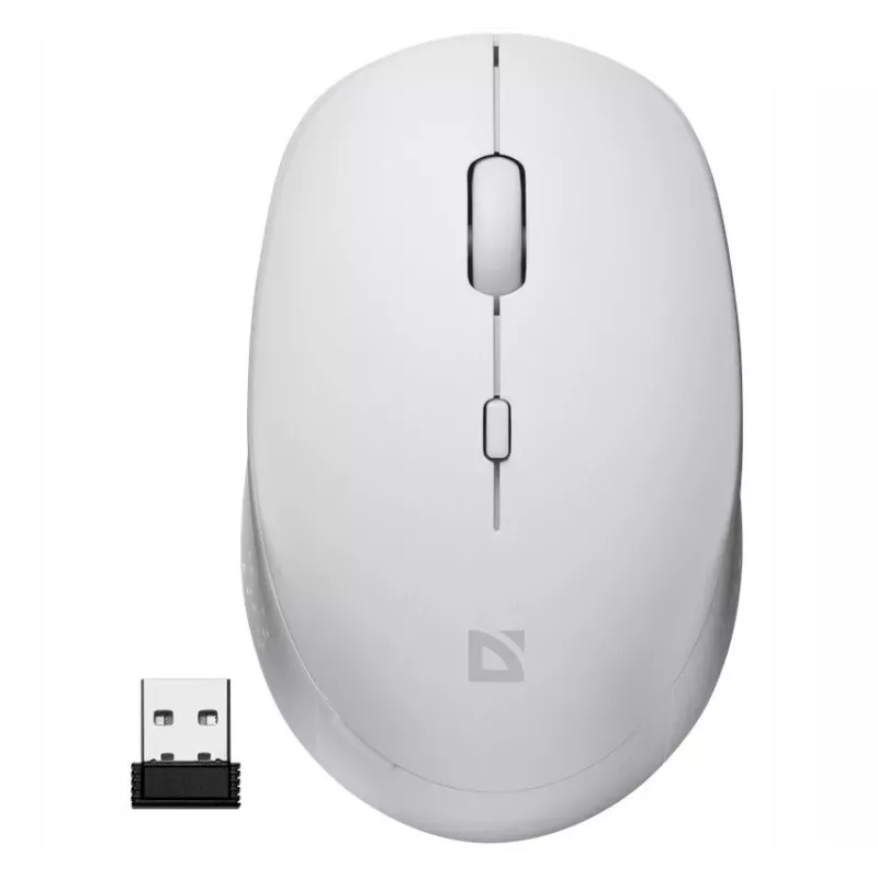 Rato sem fios com clique silencioso AURIS MB-027 800/1200/1600 DPI branco