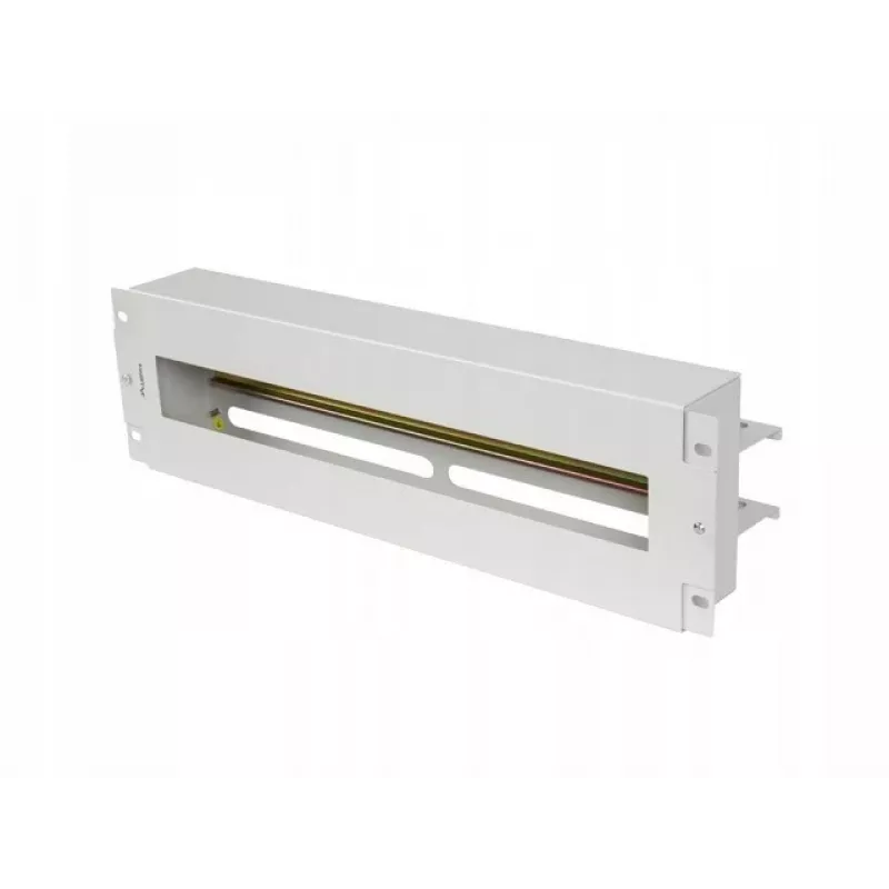 Lanberg AK-VDP103-S painel de distribuição de tensão de 19 polegadas 3U com calha DIN TS-35, cinzento