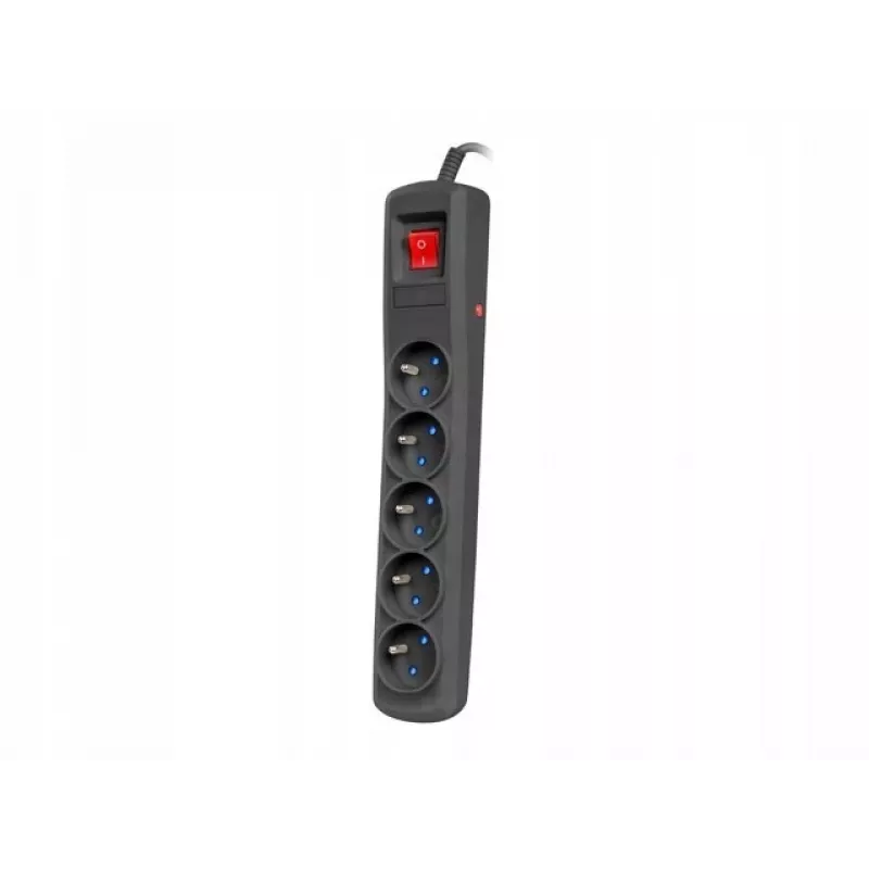 Proteção contra sobretensões NATEC NSP-1713 preto 5 tomadas AC 1,5 m