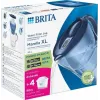 Jarra filtrante de água BRITA Marella XL, filtro de mesa com cartuchos MAXTRA, depósito de 3,5 l, capacidade de filtração de 2 l, azul