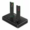 Qoltec 52274 Dock para SSD M.2 | NVMe | SATA | USB-C | DUAL 2 x 2TB