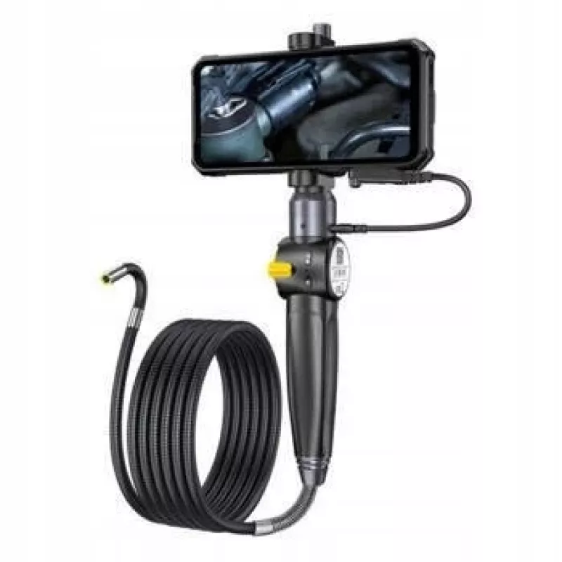 Ulefone uSmart E03 UF-EC03 câmara endoscópica, 1280x720 HD, sonda orientável 180° em duas direções, 6 LED, IP67, cabo semirrígido de 1 m