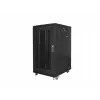 Armário rack autónomo LANBERG FF01-6822-23B 22U, calhas de 19 polegadas, 1159×600×800 mm, IP20, rodas, fechadura com chave, preto