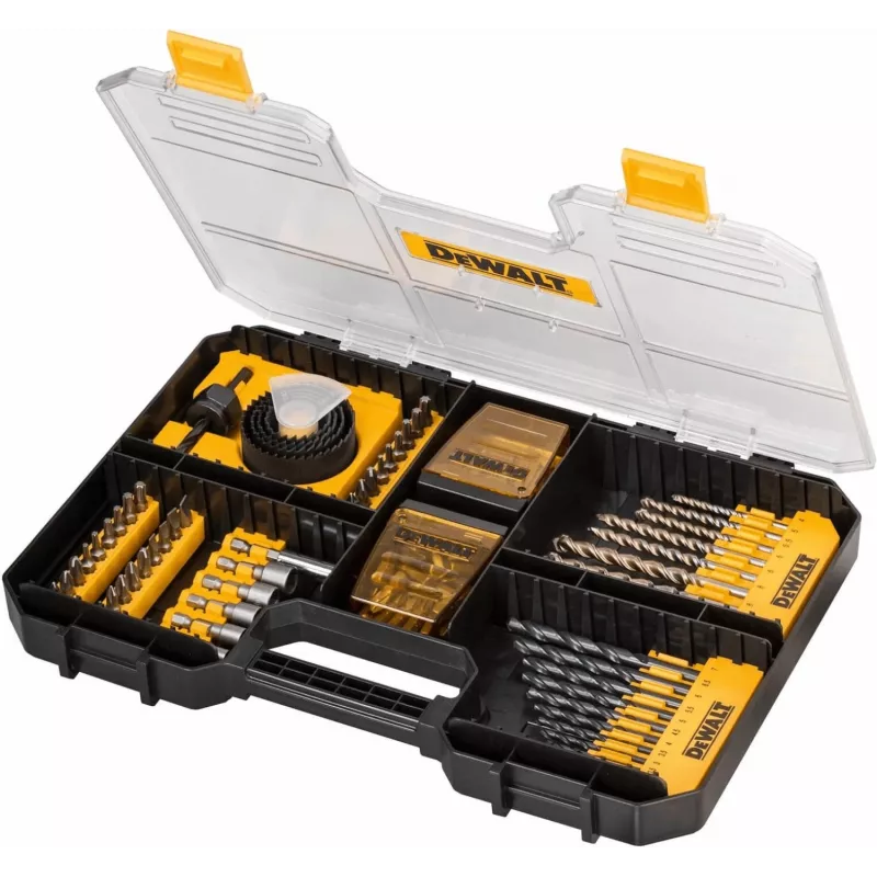 Conjunto de acessórios de bits e brocas Dewalt Dt71569-Qz, 100 peças