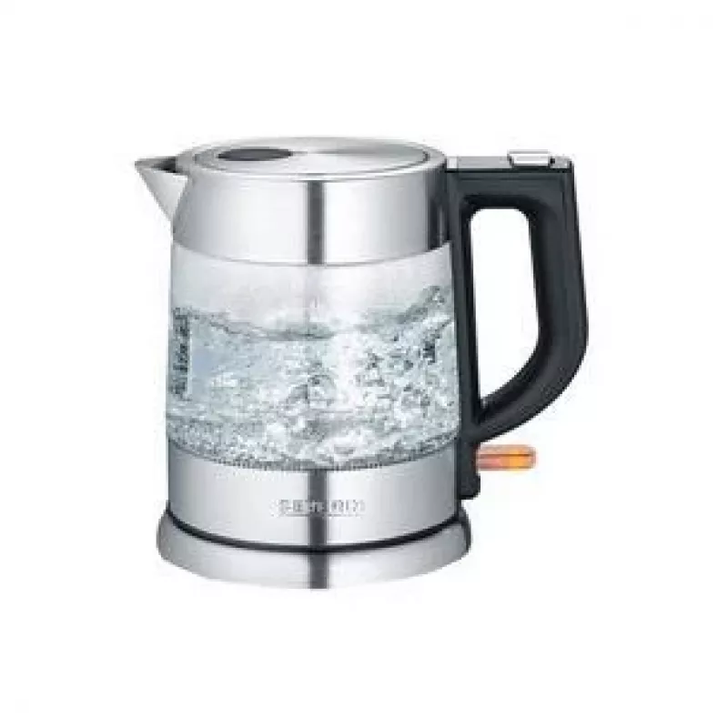 Severin WK 3468 chaleira elétrica 1 L 2200 W preto, aço inoxidável, transparente