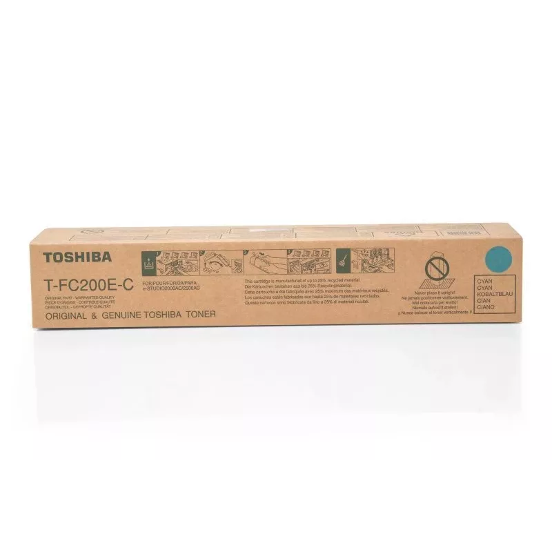 Toshiba T-FC200EC cartucho de toner, ciano (6AJ00000119/6AJ00000259), para e-Studio 2500AC