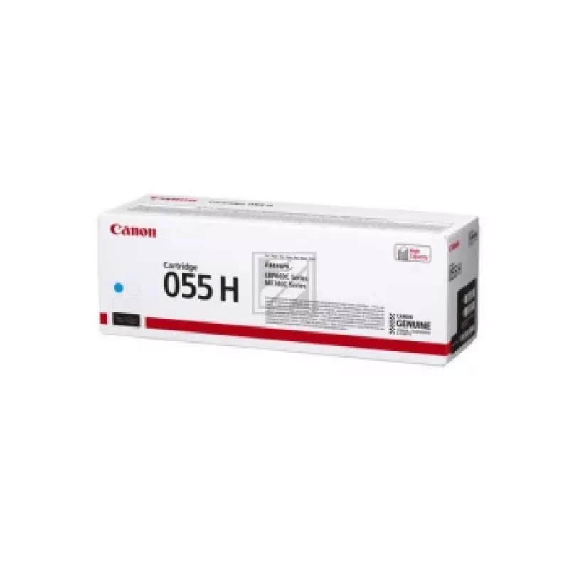 Cartucho de toner Canon 055H 1 unid. original ciano