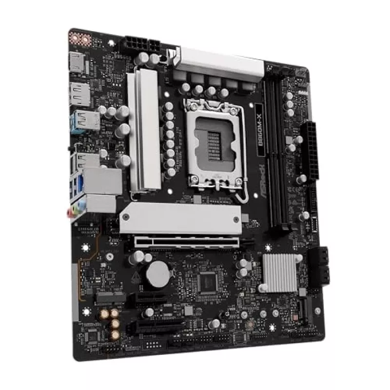 ASRock B860M-X placa-mãe, Intel B860, LGA 1851, micro ATX, DDR5