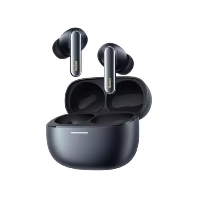Headset Xiaomi Buds 6 Pro — auscultadores in-ear binaural, sem fios, Bluetooth 5.3, ANC, IP54, 36 h com estojo, carregamento sem fios, USB-C, Space Black