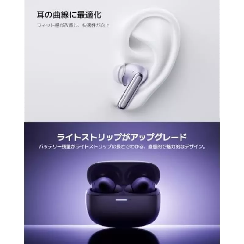 Headset Xiaomi Buds 6 Pro — auscultadores in-ear binaural, sem fios, Bluetooth 5.3, ANC, IP54, 36 h com estojo, carregamento sem fios, USB-C, Space Black