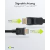 Cabo Adaptador DisplayPort 1.2 para HDMI 1.4 4K @ 30Hz / Cabo HDMI Ultra High Speed / Ficha Dourada para Transmissão de Sinal Perfeita / Portátil