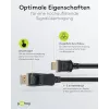 Cabo Adaptador DisplayPort 1.2 para HDMI 1.4 4K @ 30Hz / Cabo HDMI Ultra High Speed / Ficha Dourada para Transmissão de Sinal Perfeita / Portátil